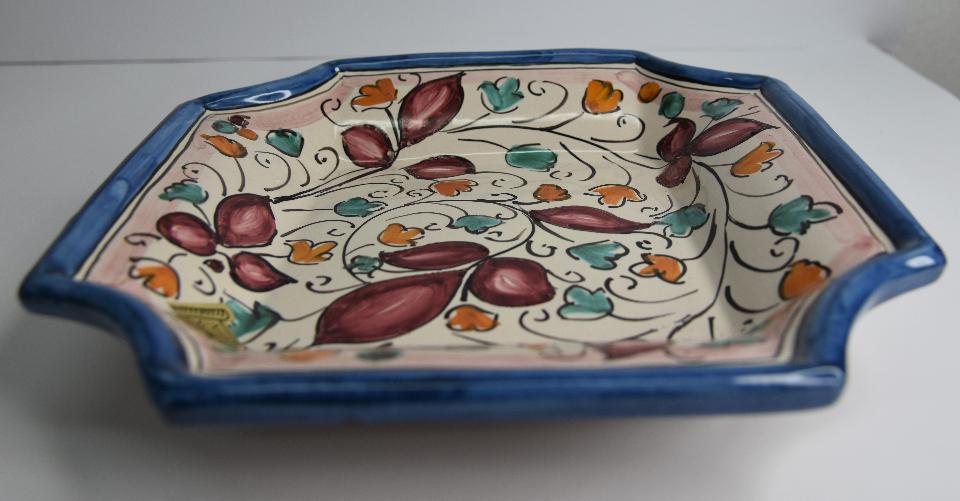 Svuota tasche/Porta caramelle in ceramica  Produzione artigianale di Caltagirone  22 x 22