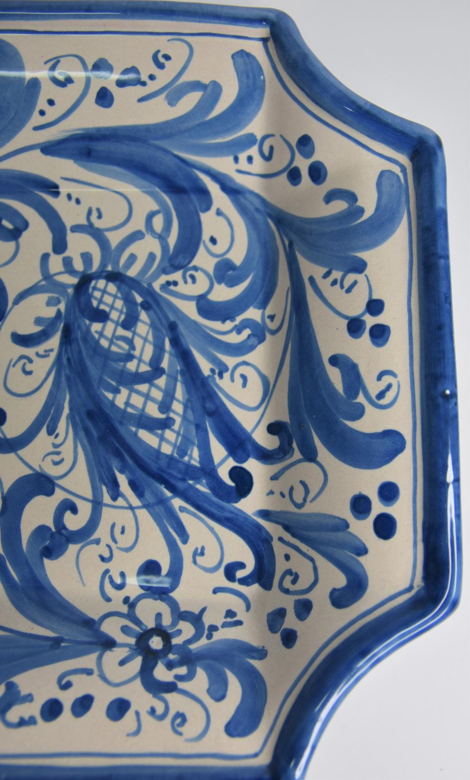 Svuota tasche/Porta caramelle in ceramica  Produzione artigianale di Caltagirone  22 x 22