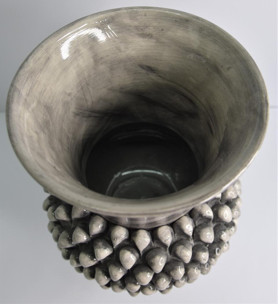 Vaso pigna Produzione artigianale di Santo Stefano di Camastra h.30