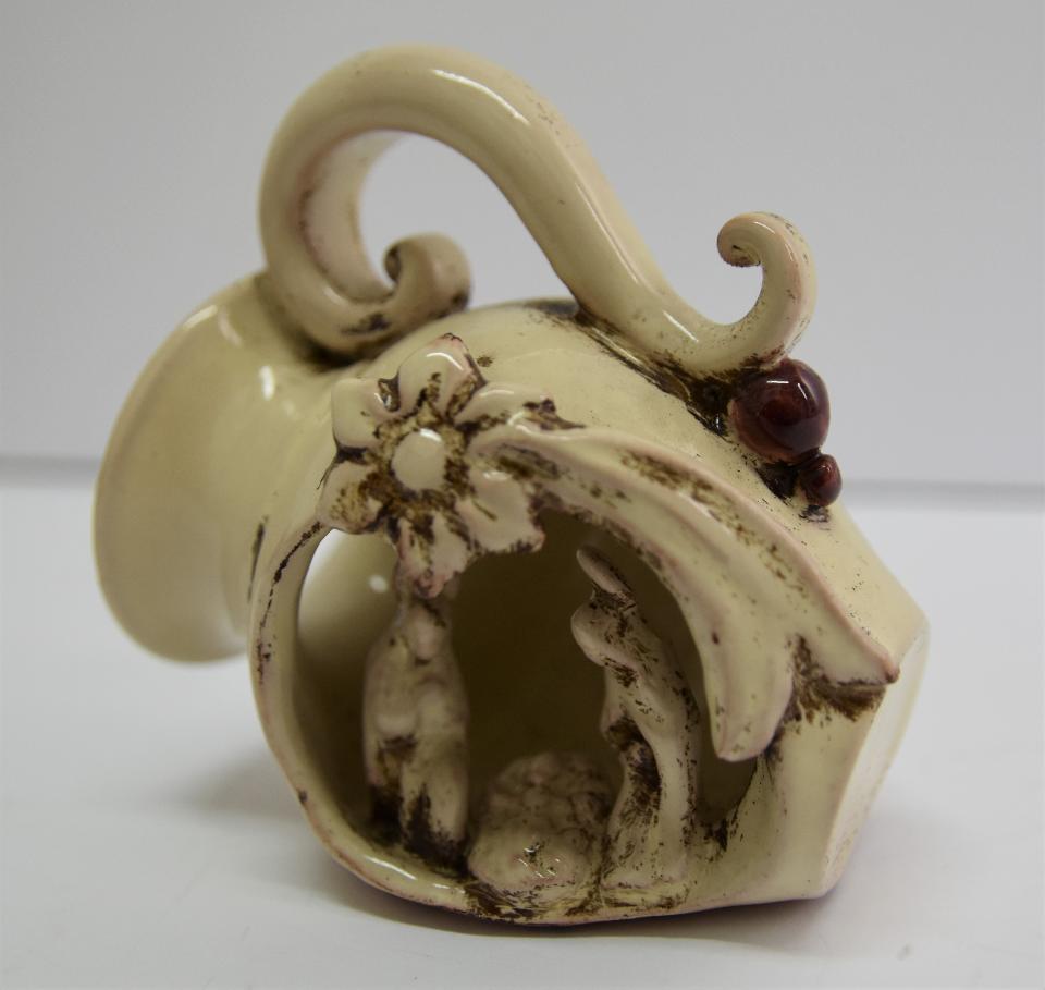 Presepe in ceramica Produzione artigianale di Caltagirone h.12
