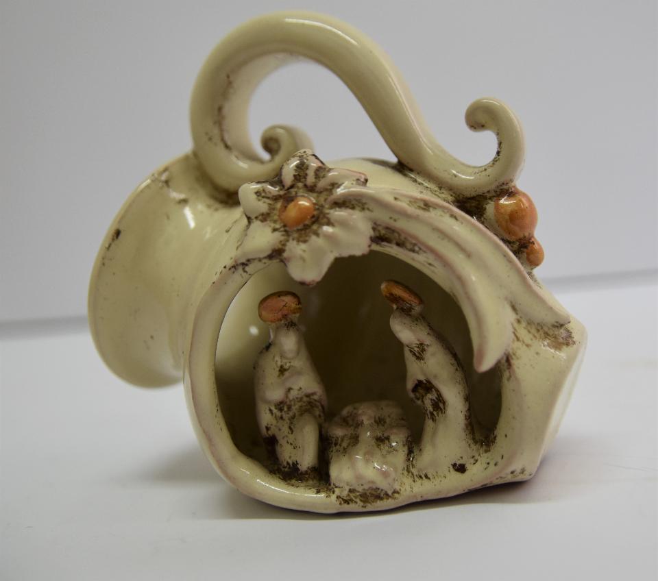 Presepe in ceramica Produzione artigianale di Caltagirone h.12
