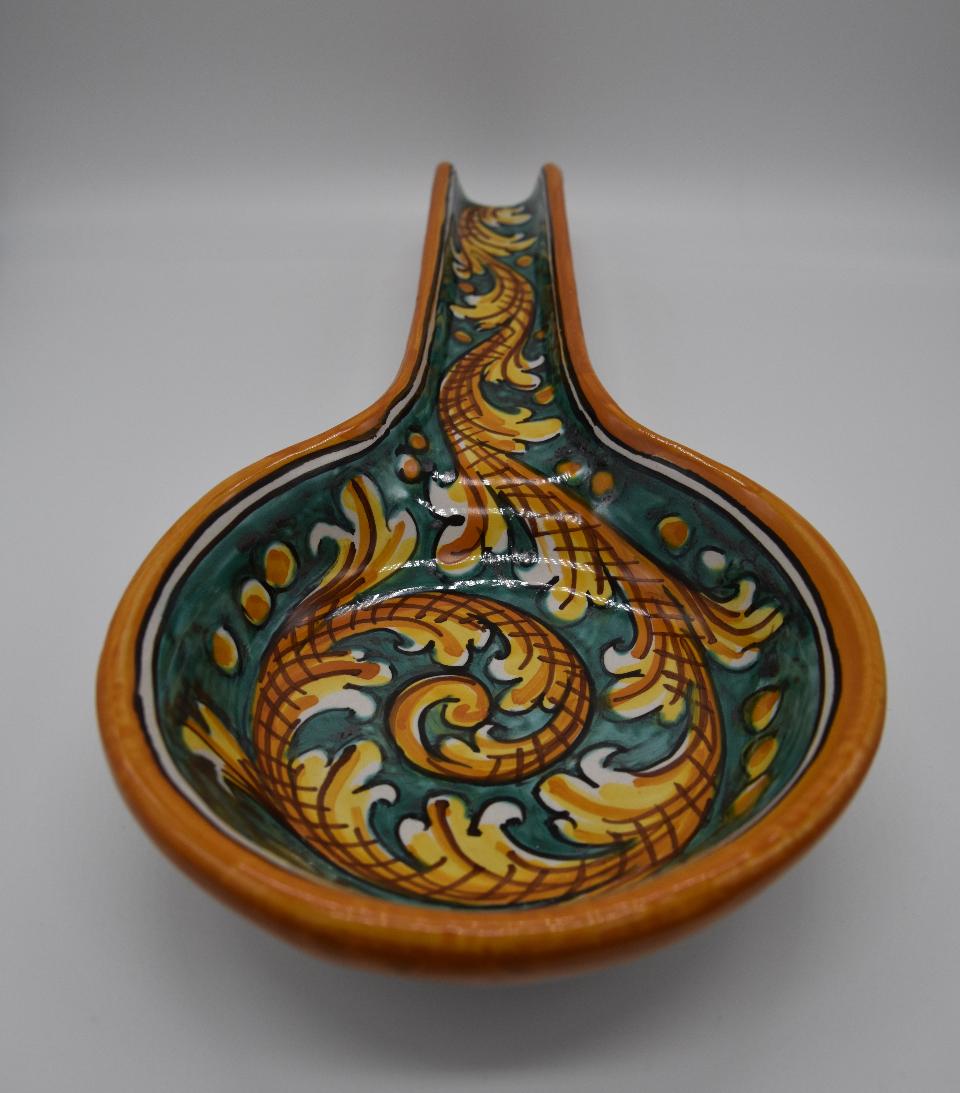 Poggiamestolo Produzione artigianale di Caltagirone 30cm