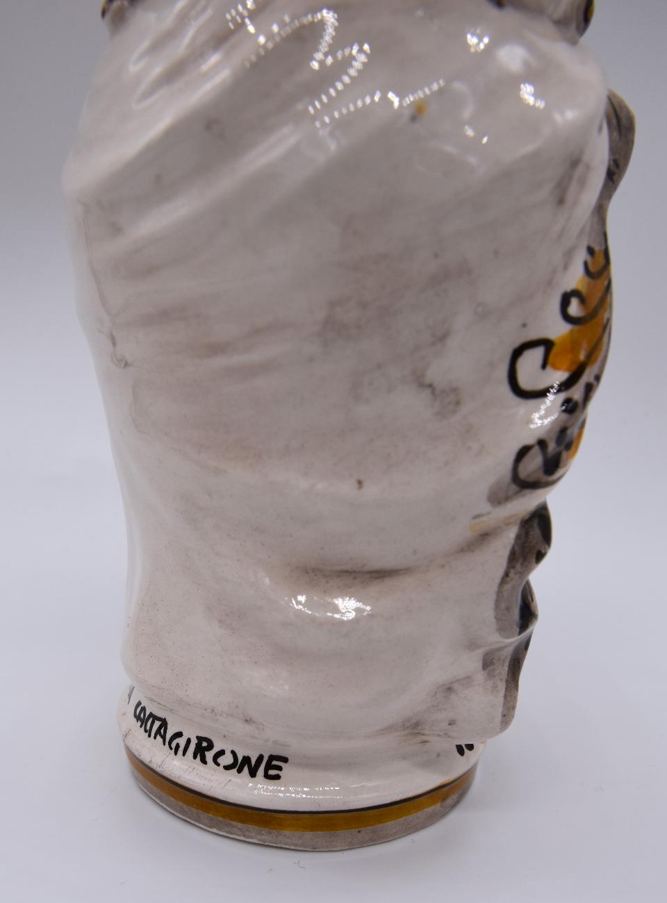 NEW Coppia teste di moro gioiello moderne Produzione artigianale di Caltagirone h.15cm