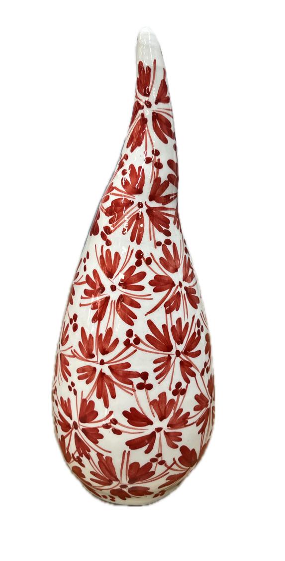 Corno decorato Produzione artigianale di Caltagirone H 24cm