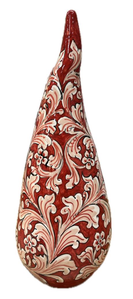 Corno decorato Produzione artigianale di Caltagirone H 32cm