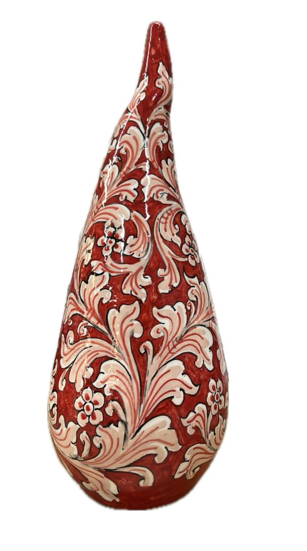 Corno decorato Produzione artigianale di Caltagirone H 32cm