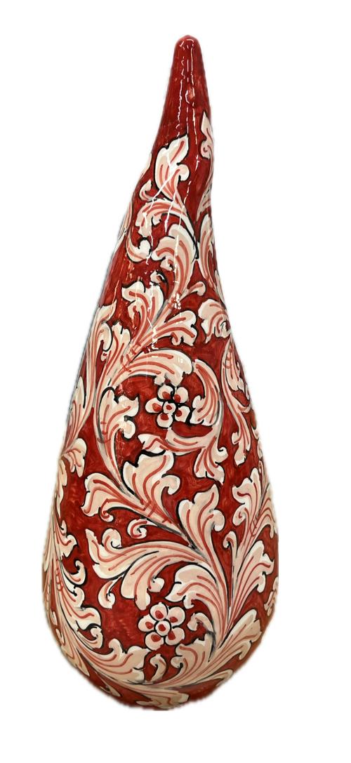 Corno decorato Produzione artigianale di Caltagirone H 32cm