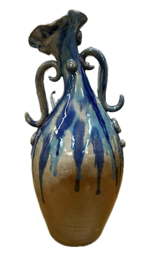 Vaso decoro Kaleido Produzione artigianale Santo Stefano di Camastra H 37cm