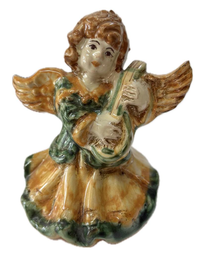 Angelo in ceramica Produzione artigianale di Caltagirone H 11cm