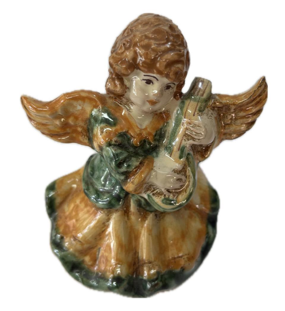 Angelo in ceramica Produzione artigianale di Caltagirone H 11cm