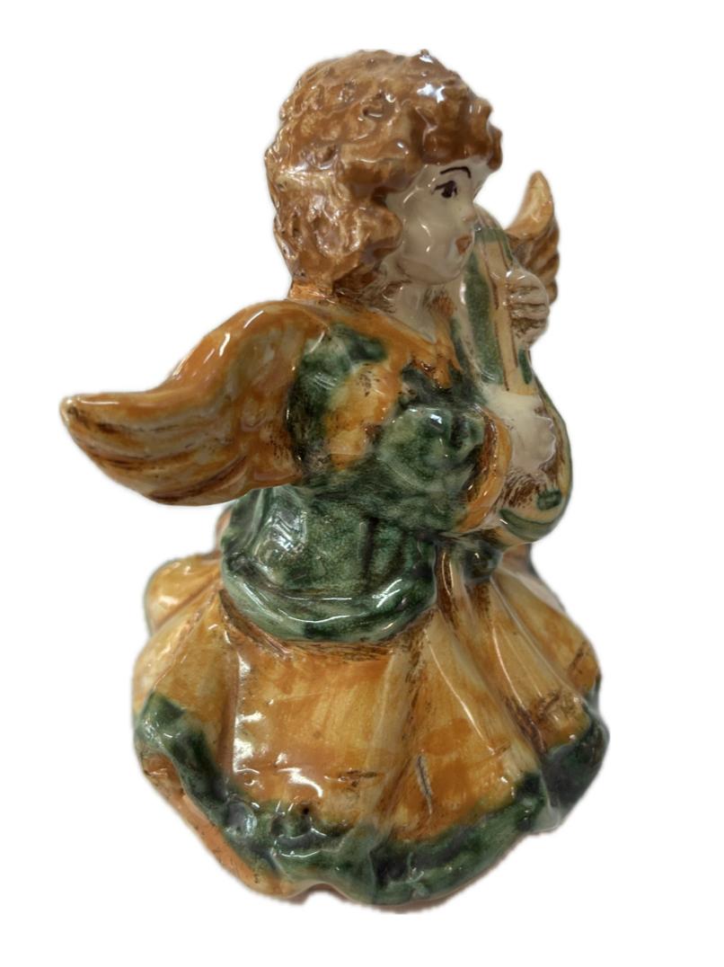 Angelo in ceramica Produzione artigianale di Caltagirone H 11cm