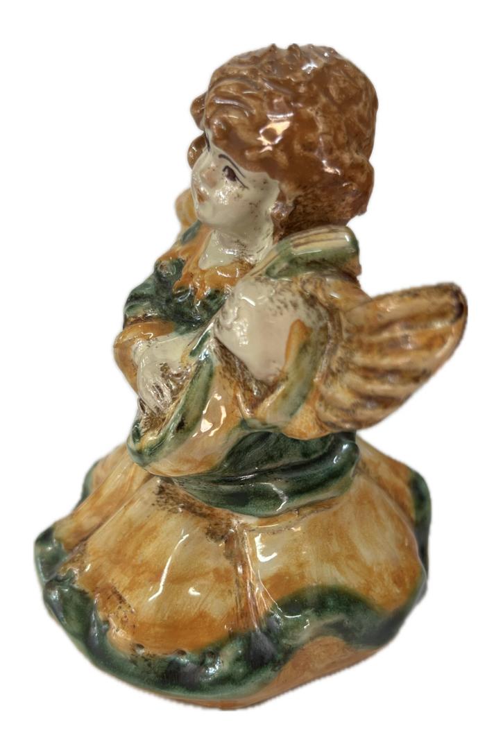 Angelo in ceramica Produzione artigianale di Caltagirone H 11cm