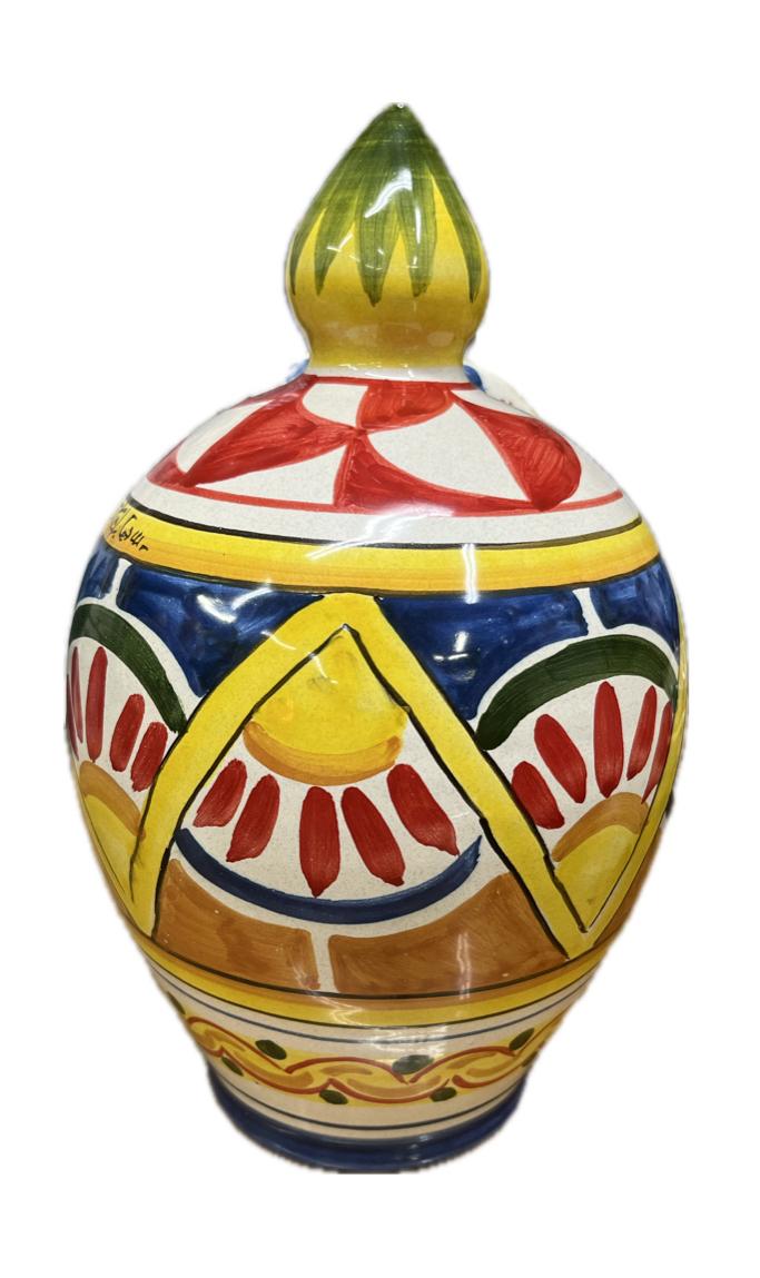 Saliera a salvadanaio Produzione artigianale di Caltagirone H 25cm