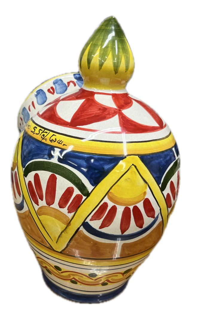 Saliera a salvadanaio Produzione artigianale di Caltagirone H 25cm
