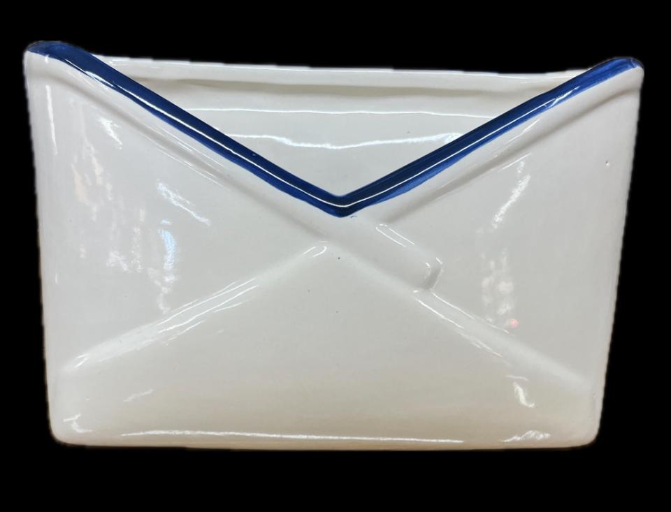 Porta lettere in ceramica Produzione artigianale Santo Stefano di Camastra H 18cm