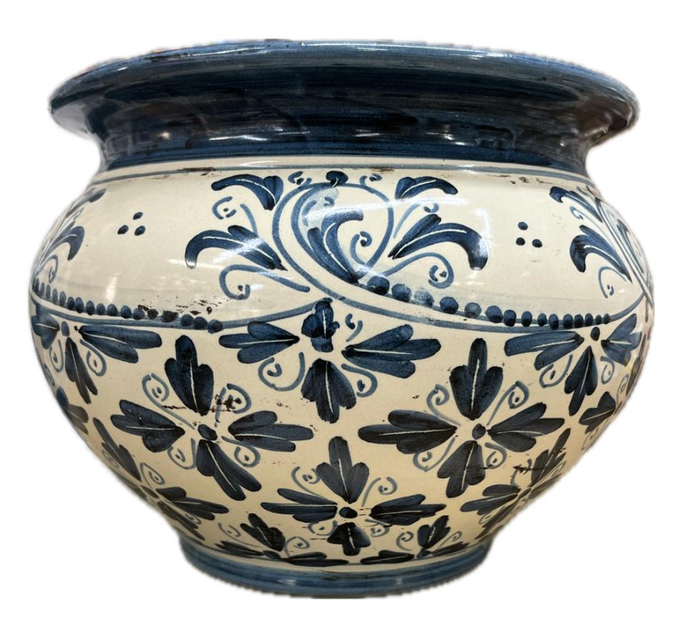 Portavaso cachepot in ceramica Produzione artigianale di Caltagirone H 25cm