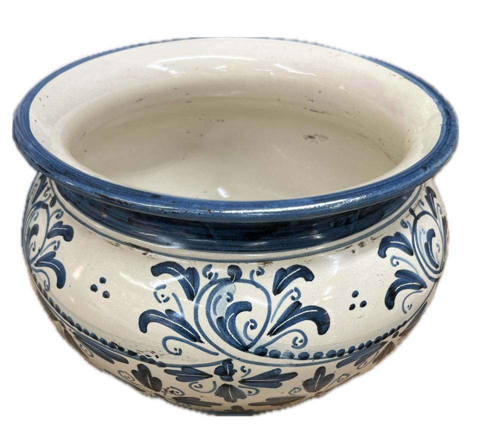 Portavaso cachepot in ceramica Produzione artigianale di Caltagirone H 25cm