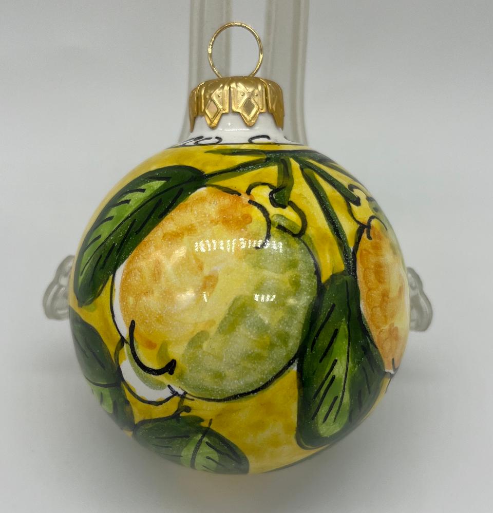 Palline di Natale in ceramica Produzione artigianale di Caltagirone 6 cm