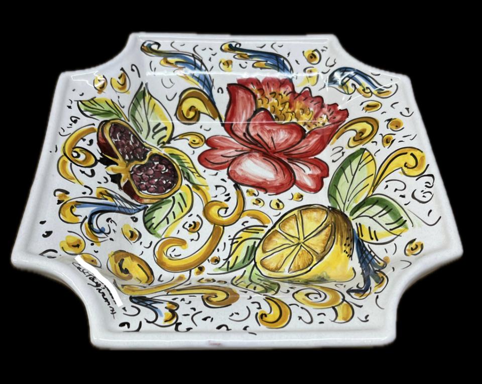 Svuota tasche/Porta caramelle Produzione artigianale di Caltagirone 22x22