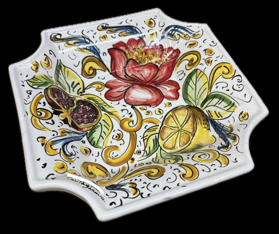 Svuota tasche/Porta caramelle Produzione artigianale di Caltagirone 22x22