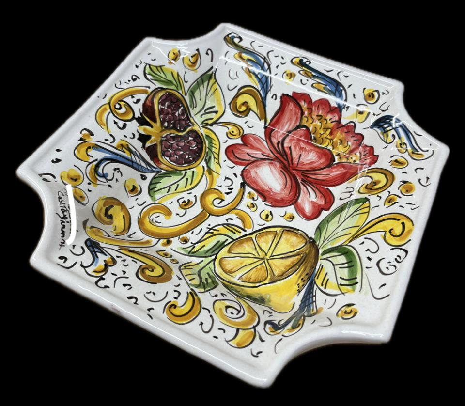 Svuota tasche/Porta caramelle Produzione artigianale di Caltagirone 22x22