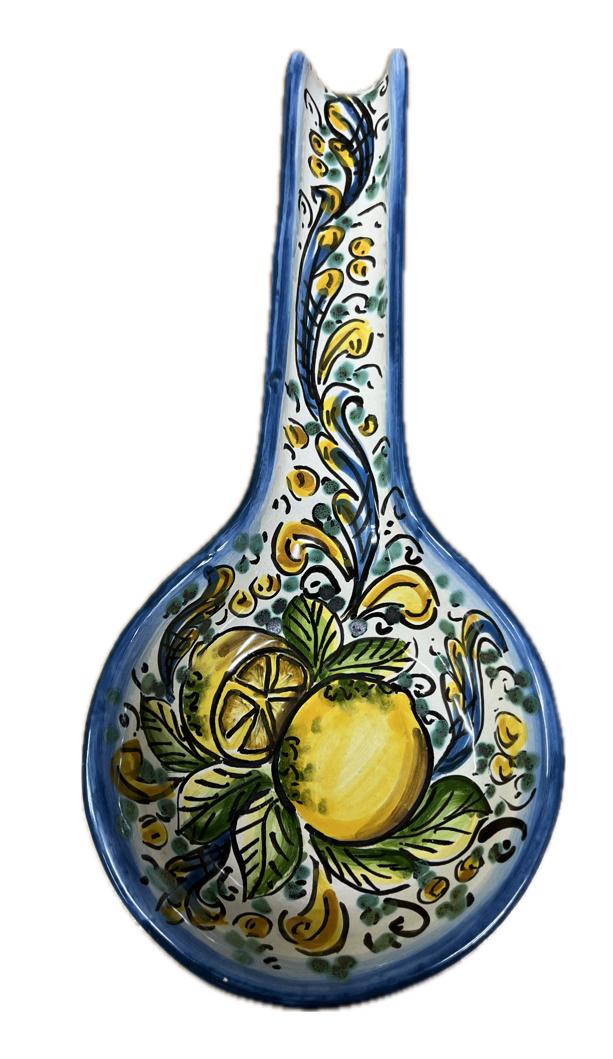 Poggiamestolo Produzione artigianale di Caltagirone Lunghezza 31cm