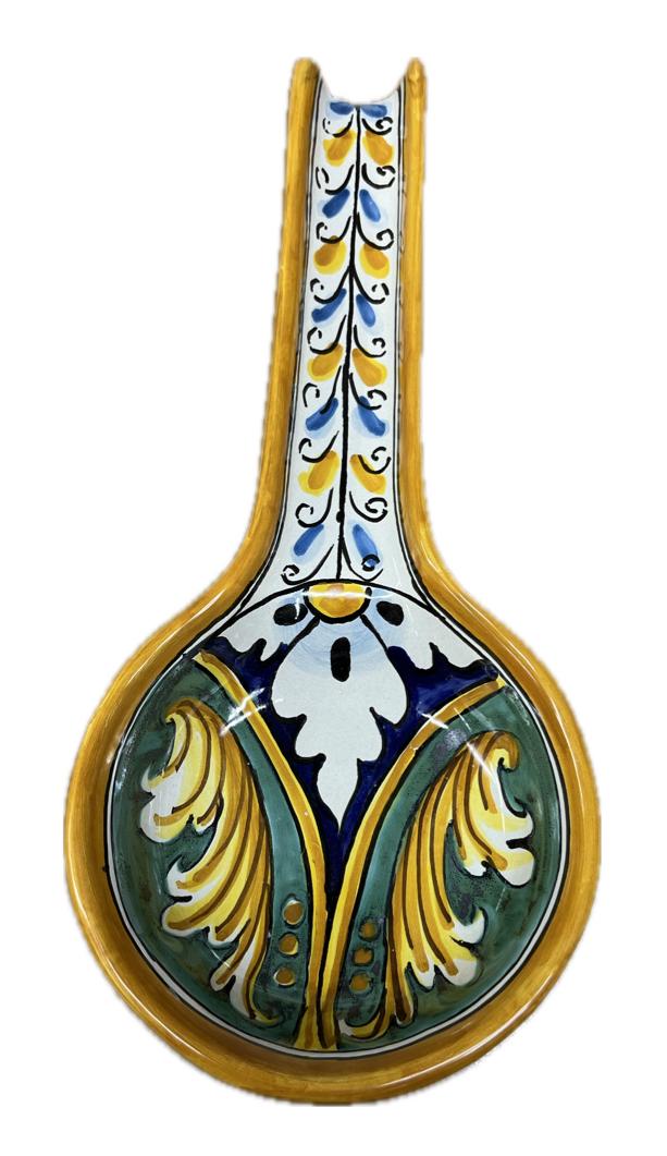 Poggiamestolo Produzione artigianale di Caltagirone Lunghezza 31cm