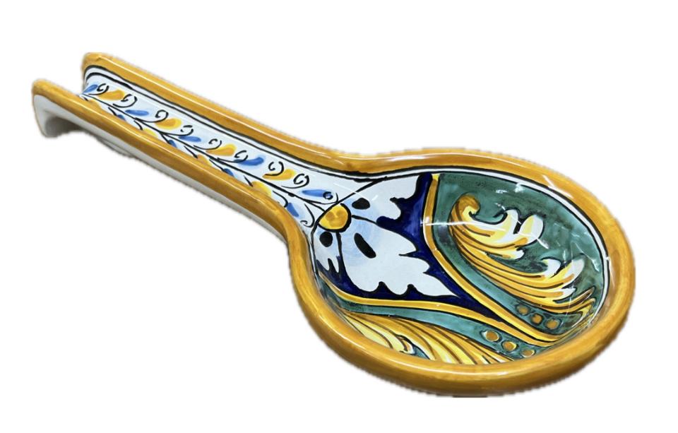 Poggiamestolo Produzione artigianale di Caltagirone Lunghezza 31cm