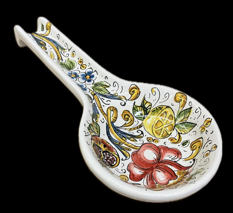 Poggiamestolo Produzione artigianale di Caltagirone Lunghezza 31cm