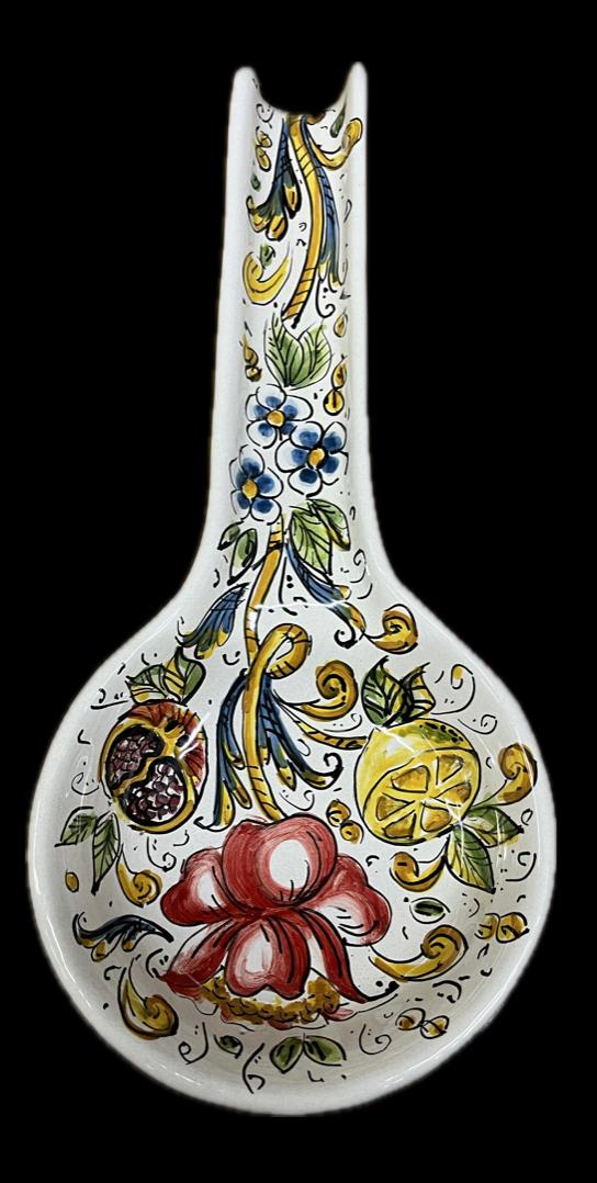 Poggiamestolo Produzione artigianale di Caltagirone Lunghezza 31cm