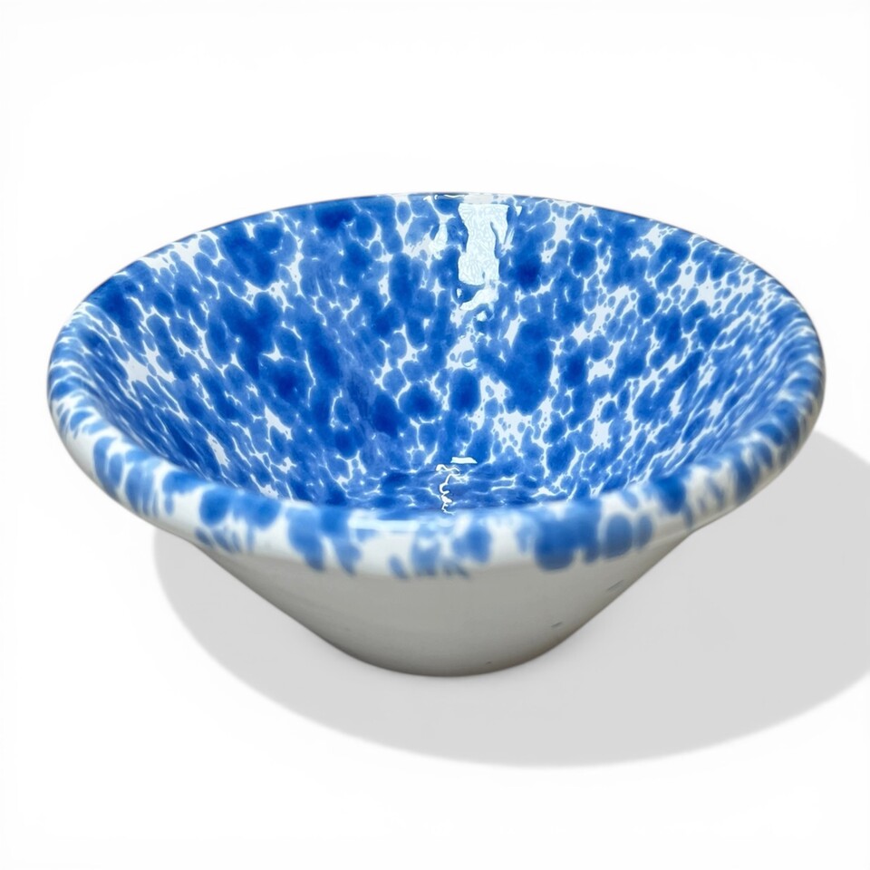 Ciotola lemmo media decoro screziato in ceramica siciliana Produzione artigianale di Santo Stefano di Camastra Diametro 15cm