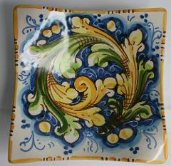 Svuota tasche/Porta caramelle in ceramica Produzione artigianale di Caltagirone 21 x 21