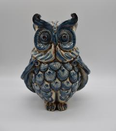 Civetta in ceramica Produzione artigianale di Caltagirone h.15 cm