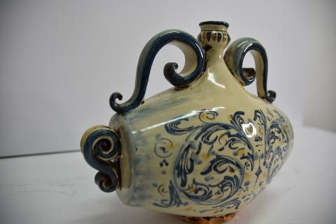 Scaldamani in ceramica Produzione artigianale di Caltagirone  h.23