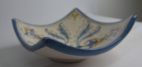 Svuota tasche/Porta caramelle in ceramica Produzione artigianale di Caltagirone 21 x 21