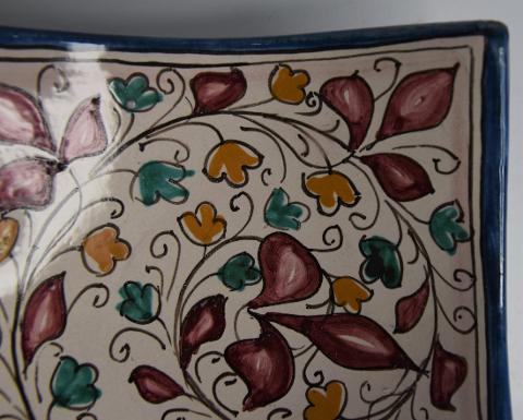 Svuota tasche/Porta caramelle in ceramica  Produzione artigianale di Caltagirone  21 x 21