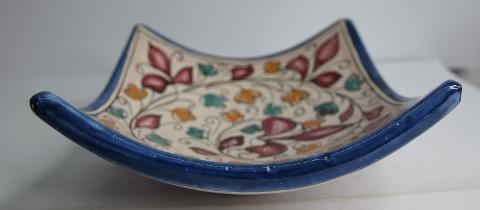 Svuota tasche/Porta caramelle in ceramica  Produzione artigianale di Caltagirone  21 x 21
