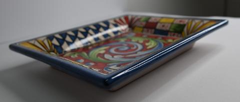 Svuota tasche/Porta caramelle in ceramica  Produzione artigianale di Caltagirone  decoro siciliano