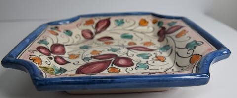 Svuota tasche/Porta caramelle in ceramica  Produzione artigianale di Caltagirone  22 x 22