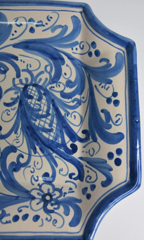 Svuota tasche/Porta caramelle in ceramica  Produzione artigianale di Caltagirone  22 x 22