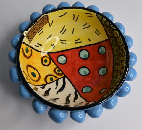 Svuota tasche/Porta caramelle in ceramica  Produzione artigianale di Catania 10 x 10