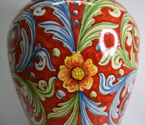 Porta ombrelli h.50 Produzione artigianale di Caltagirone  decoro siciliano