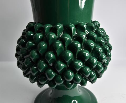 Vaso pigna Produzione artigianale di Santo Stefano di Camastra h.30
