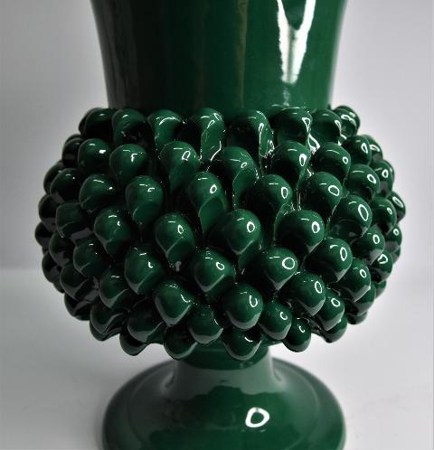 Vaso pigna Produzione artigianale di Santo Stefano di Camastra h.30