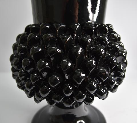 Vaso pigna Produzione artigianale di Santo Stefano di Camastra h.30