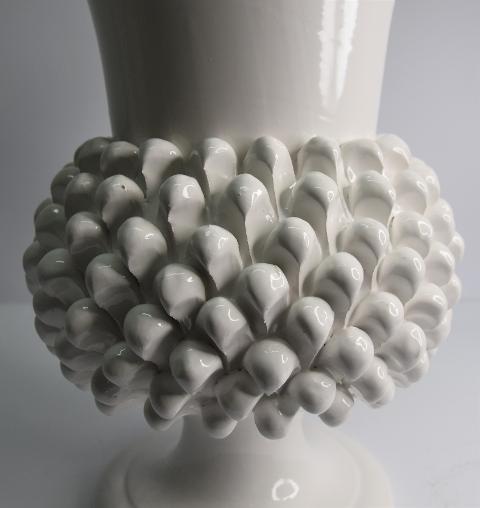 Vaso pigna Produzione artigianale di Santo Stefano di Camastra h.30