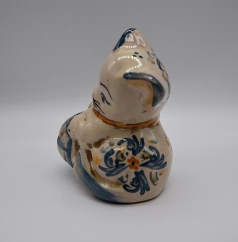 Gatto in ceramica Produzione artigianale di Caltagirone  h.10 cm