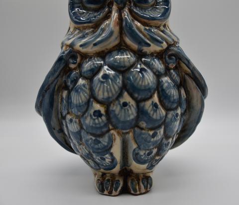 Civetta in ceramica Produzione artigianale di Caltagirone h.15 cm