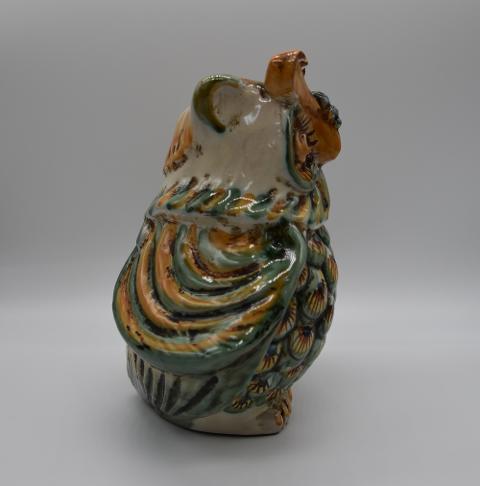 Civetta in ceramica Produzione artigianale di Caltagirone h.15 cm