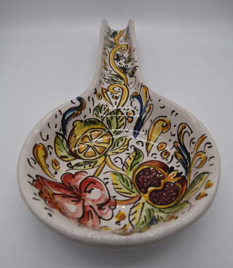 Poggiamestolo Produzione artigianale di Caltagirone 30cm